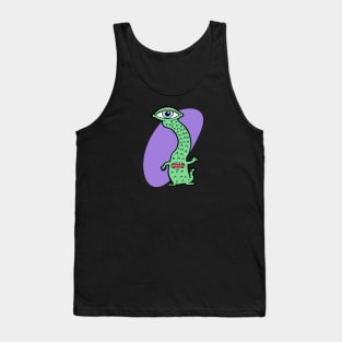 Alien Art | Goofy Retro 90s UFO Design Tank Top